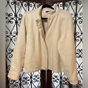 Apt. 9 Cream Bomber Jacket